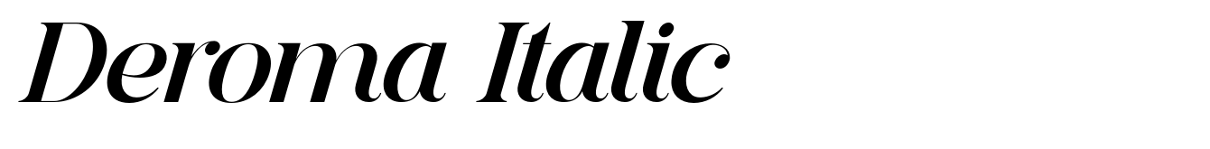 Deroma Italic
